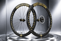 Jeu de roues de vélo de route en carbone 700C 50/60mm Tubeless Frein à disque Roulements céramiques Sapim CX-Ray AOTOAO 96T Hub T700 Carbone