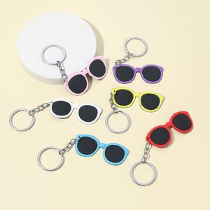 Customized Acrylic Sunglasses Keychain Mini LOGO Pendant Creative Colorful Glasses Keychain for Promotional <b>Gifts</b> - Product Image 2