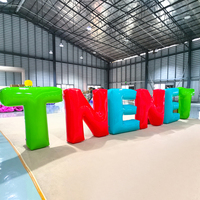 Lettres gonflables géantes 3D personnalisées avec logo, alphabet coloré, imperméables pour l'extérieur, décoration de fête pour la promotion, la publicité et les événements