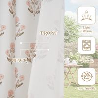 Ferme nouveauté Vintage Faux lin rideaux épais et intimité fenêtre main bloc imprimé rideaux pour chambre de fille de pépinière