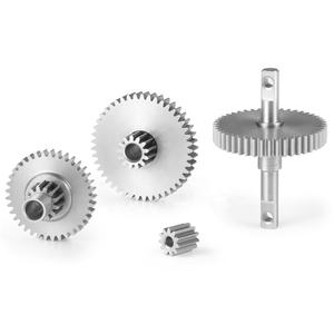 Ensemble de pignons de transmission Overdrive Underdrive en acier inoxydable pour <span class=keywords><strong>TRX4M</strong></span> 1/18 Bronco Defender RC Car Pièces de mise à niveau - Product Image 1