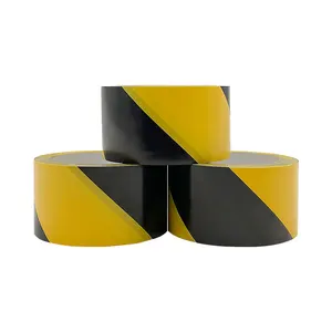 カスタム工場卸売Pe警告危険テープ黄色非粘着バリケード注意テープ蛍光警告フラグテープ