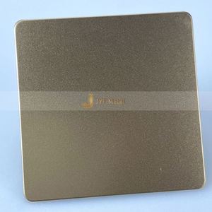 LL208 304 Stainless Steel Plate Bead Blasted <b>Sandblasted</b> PVD Rose Gold Matte Wall Decoration - Product Image 4