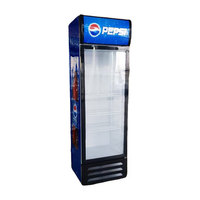 Refrigerador Comercial Unitech de 650L con Enfriamiento Directo, Congelador Vertical para Bebidas, Puerta de Vidrio Simple o Doble, Exhibición Vertical