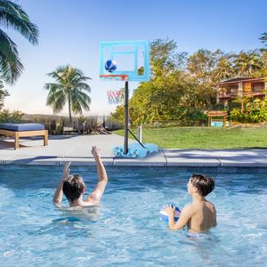 Panier de <span class=keywords><strong>basket</strong></span>-ball réglable pour enfants adolescents adultes 0.9M 1.2M Hauteur Type de support PE Backboard Net Utilisation extérieure Piscines - Product Image 5