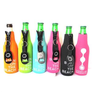 Custom 12oz Beer <b>Bottle</b> Coolers Holders With Zipper Opener Insulated Beer Cooler Neoprene <b>Bottle</b> Sleeves - Product Image 3