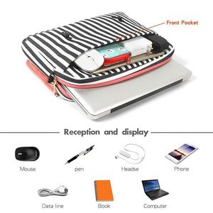 Bolso para portátil BSCI Factory de 4 pulgadas para mujer, bolso de lona de poliéster, bandolera, bolso tote para portátil, maletín para MacBook - Product Image 2
