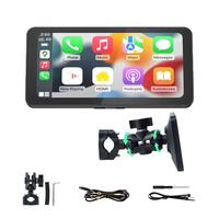 Navegador GPS para Motocicleta Android 12 de 6.3 Pulgadas, Resistente al Agua IP67, 8 Núcleos, 4G+64G, CarPlay Inalámbrico, Android Auto, Mapa Mundial GPS