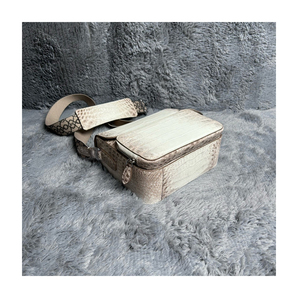 <span class=keywords><strong>Bolso</strong></span> de Mensajero de Hombro para <span class=keywords><strong>Hombre</strong></span>, Diseño de Alta Calidad, Elegante, Exótico, <span class=keywords><strong>Piel</strong></span> de Cocodrilo Genuina, Color Himalaya - Product Image 5