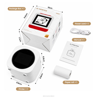 Imprimante thermique de reçus mini intelligente à commande vocale AI ESC/POS 203 dpi portable sans fil pour Android/iOS, usage bureautique, cadeau pour enfant