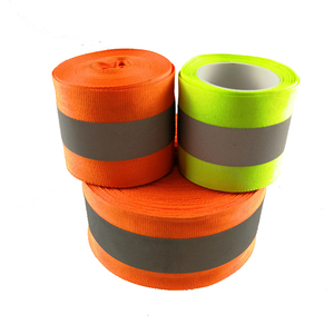 Chất lượng cao huỳnh quang màu Polyester phản quang <span class=keywords><strong>Webbing</strong></span> cho quần áo - Product Image 2