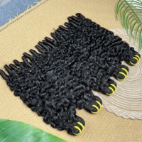 Vente en gros de mèches de cheveux humains 100% naturels de qualité 12A, bouclés en spirale, non traités, provenant de Birmanie et du Vietnam