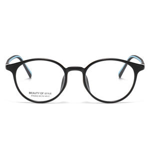 Lunettes optiques rondes Beauty Of Style pour femmes, monture noire, lentille Ac, Uv400, taille moyenne, Gtp At62602 - Product Image 3