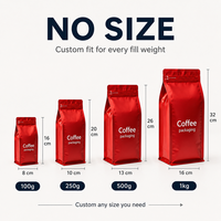 Sacs en plastique mylar de qualité alimentaire imprimés avec logo personnalisé emballage à fond plat réutilisable avec fermeture à glissière café avoine autres avec air comprimé