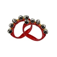 Manufacturer Direct Sales Percussion Instrument Performance Plastic Multi-color Hand Bell Tambourine