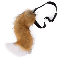 Nouvelle queue de renard artisanalette pour cosplay d'Halloween, accessoire de queue d'animal pliable et ajustable pour hommes et adultes