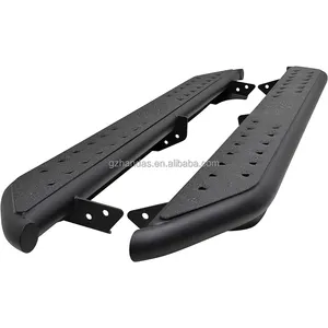 Handas 4x4 Side Steps Step Side Bars For Car Tundra Double Cab OE Style Oval 5 Inch Polished Black Steps Running Board