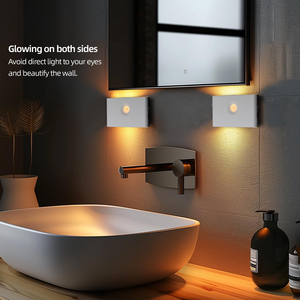 Vente en gros de lampes de nuit à détecteur de mouvement magnétique rechargeables, allumées de la nuit à l'aube, pour couloir, cuisine, chambre d'enfants, LED - Product Image 5