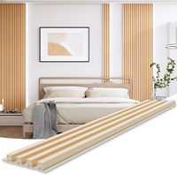 Panel de Pared 3D WPC de Estilo Moderno para Decoración de Interiores, Impermeable y Resistente al Fuego, Nuevo Diseño de Panel de Pared Acanalado WPC para Uso en Hoteles