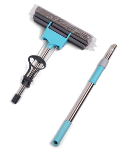 Fregona de esponja de PVA de alta densidad, cabeza de hierro reemplazable, tela de microfibra, mango telescópico, servicios de <span class=keywords><strong>limpieza</strong></span> de agua para pedidos a granel - Product Image 4