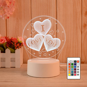 Lampu Tidur 3D Desain Baru, Pengisian Daya USB, Hadiah, Lampu Warna-warni, Dekorasi Ruangan, Dekorasi Rumah - Product Image 2