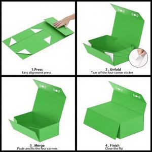 Wine <strong>Gift</strong> Box Wine Bottle Boxes With Handle for Liquor Magnetic Closure Collapsible <strong>Gift</strong> Box for Party Wedding <strong>Gift</strong> <strong>Wrap</strong> <strong>Storage</strong> - Product Image 5