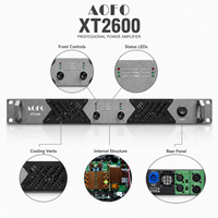Amplifier DJ Digital 2 Kanal 600W 8 Ohm Profesional untuk Subwoofer Speaker Suara Altavoces