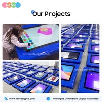 Support publicitaire de conférence, porte-menu, table tactile LED pour café avec écran interactif pour restaurant, 16,7 m, noir 178/178 5ms