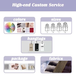 معاطف جلدية نسائية فاخرة عصرية قابلة للعكس من جلد الغنم الطبيعي معاطف طويلة - Product Image 6