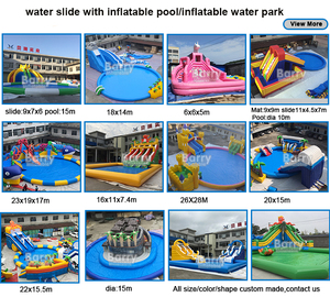 Parc aquatique gonflable mobile d'été pour enfants, toboggan aquatique gonflable, piscine gonflable pour jeux - Product Image 2