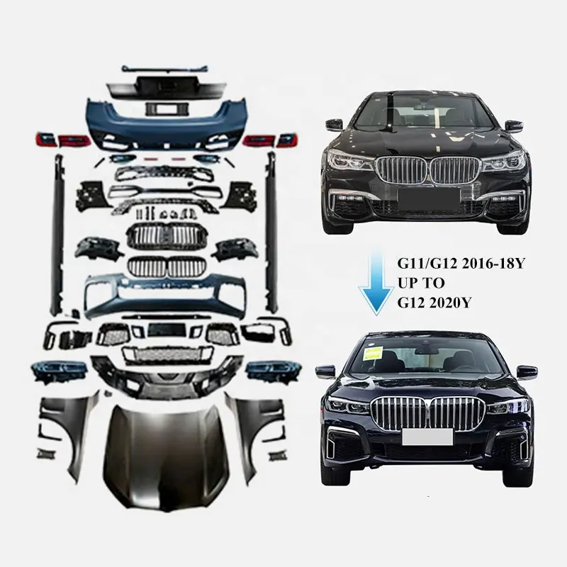 Bm 7S Serie G11 2016-2018y Oude Auto Upgrade Naar Nieuwe G12 2020y Body Kit Auto Onderdelen Full Set Exterieur Accessoires Auto Carrosserie Systeem