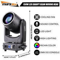 Mini Beam 150 LED Sharpy Light, Luz Móvil para Escenario, Cabeza Móvil, Luces Beam LED de 150W