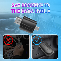 Mini 2-in-1 kablosuz Dongle WiFi6 Android oto adaptörü için kablolu orijinal Carplay Mini çift şapka OEM ODM