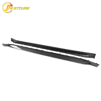 Jupes latérales en fibre de carbone sèche style OE G80 avec clips pour BMW M3 G80, spoiler de jupes latérales de pare-chocs, accessoires extérieurs, kits carrosserie