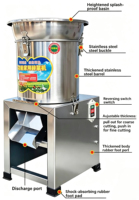 Multifunctionele groentesnijder/hakselaar voor boerderijen, geschikt voor radijs, taro, aardappel, etc. Ook geschikt voor veevoer.