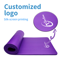 Tapis de yoga Zhensheng à résistance glissante en NBR, tapis de yoga personnalisé imprimé, ODM, tapis d'exercice antidérapant pour usage extérieur et intérieur