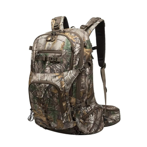 GAF Real Tree Camouflage Sac à dos de <span class=keywords><strong>chasse</strong></span> imperméable pour le tir à l'<span class=keywords><strong>arc</strong></span> avec hydratation, porte-<span class=keywords><strong>arc</strong></span>, sac à dos de randonnée en plein air - Product Image 1