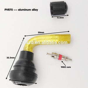 En stock, tige de guidon de moto Sanzhaoda de haute qualité en alliage d'aluminium noir sans chambre à air, 90 degrés, PVR70 - Product Image 3
