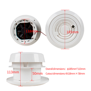Accessoires pour camping-cars, ventilateur d'évacuation d'air rond à tête de champignon, 12 V CC, <span class=keywords><strong>vent</strong></span> puissant, pour maisons, remorques, voyages, caravanes - Product Image 6