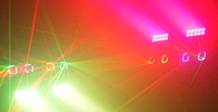 Support de bar mobile avec éclairage intégré, faisceau lumineux de scène, support de levage portable, contrôle DMX512, LED RGBW pour parcs à thème et soirées