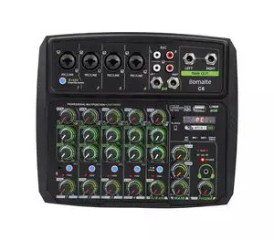Depusheng C6 professional 6 channels mini audio mixer for live on the computer networking teaching
