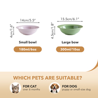 Shamitao Bol pour chat en céramique écologique en boîte individuelle élégant et portable pour petits et moyens animaux de compagnie