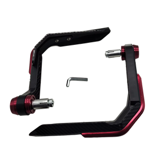 Protector de Manillar para Motocicleta, Protector de Manillar <span class=keywords><strong>NS200</strong></span> Rojo Fibra, Embrague de Plástico para Motocicleta de Calle, Piezas Universales para <span class=keywords><strong>Moto</strong></span> - Product Image 1