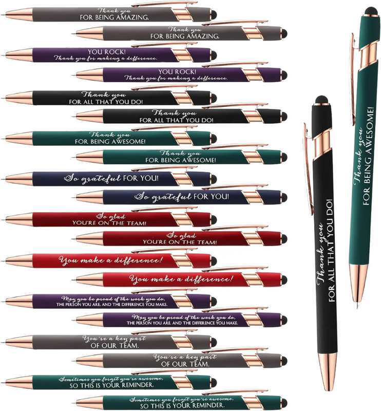 Soft Rubber Coating Metal Ballpoint Pens