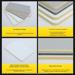 Panneau mural décoratif en SPC à texture tissu, anti-collision, imperméable, ignifuge, design moderne pour chambre, escalier, salle <span class=keywords><strong>de</strong></span> sport - Product Image 6