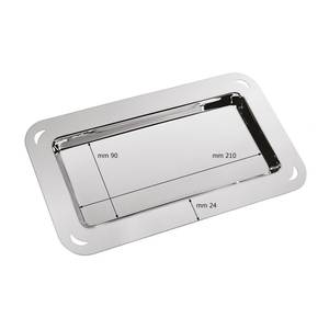 Vassoio Rettangolare in Acciaio Inossidabile 160 X 280mm Finitura Liscia - Product Image 2