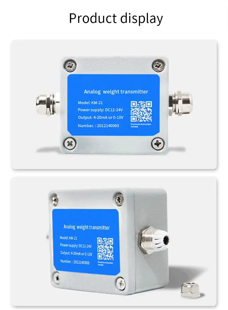 KM-21 Single Channel 9-24V High Accuracy Digital Quantity Transmitter Digital Weight Transmitters Load Cell Amplifier