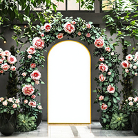 Ensemble de 3 supports d'arche de mariage B-939 en métal doré de 1,5 m – Tendance pour cérémonies de mariage, baby showers et décorations de fêtes d'anniversaire