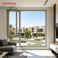 Système de fenêtres en alliage d'aluminium de qualité supérieure, insonorisées, étanches, à rupture de pont thermique, conçues pour la construction de villas de luxe