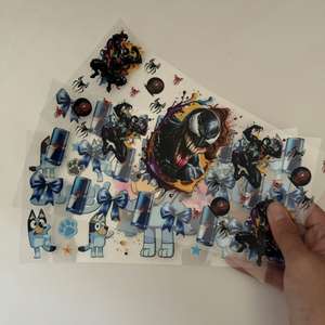 Envolturas de Alta Calidad para Vasos de Vidrio de 16 oz, Material PET, Calcomanías UV DTF, Envolturas de Dibujos Animados, Transferibles, Lavables e Impermeables para Tazas y Vasos - Product Image 4